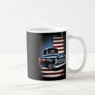 Old Lieferwagen LKW American Flag 4. Juli Patriot Kaffeetasse
