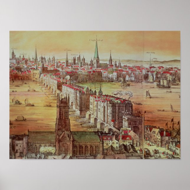 Old London Bridge Poster (Vorne)