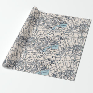 Old London Map of West End Geschenkpapier