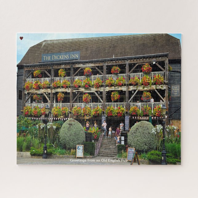 Old London Pub Jigsaw Puzzle Puzzle (Horizontal)