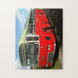 Old Macbraynes Bus auf der Insel Bute Jigsaw Puzz