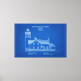 Old Mackinac Point Light - Michigan - AD Leinwanddruck