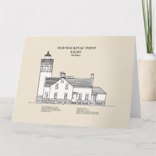 Old Mackinac Point Light - Michigan - SBD Dankeskarte