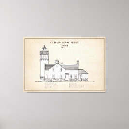 Old Mackinac Point Light - Michigan - SBD Leinwanddruck