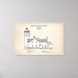 Old Mackinac Point Light - Michigan - SBD Leinwanddruck