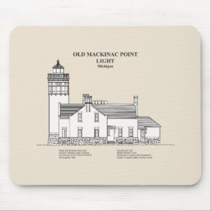 Old Mackinac Point Light - Michigan - SBD Mousepad