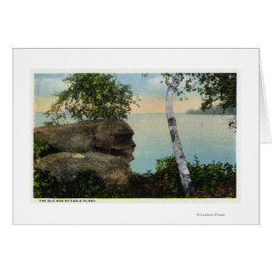 Old Man Rock Formation of Eagle Island View