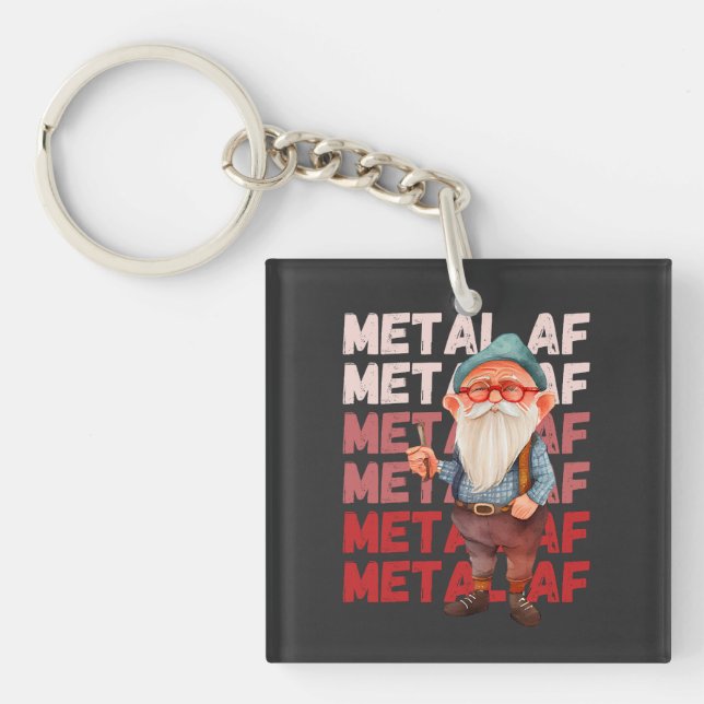 Old Man Still Metal AF Schlüsselanhänger (Vorderseite)