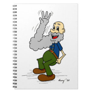 Old Man Wave Bard Notebook Notizblock