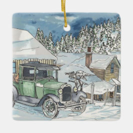 Old Man Winter Keramikornament