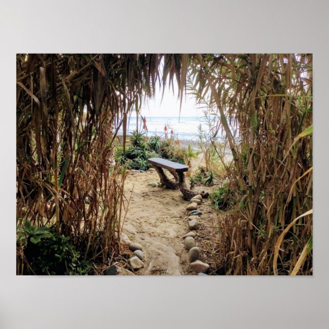 Old Man's Beach - San Onofre Staat Beach Poster (Vorne)