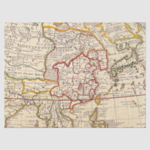 Old Map Series 1 Design 3 Seidenpapier