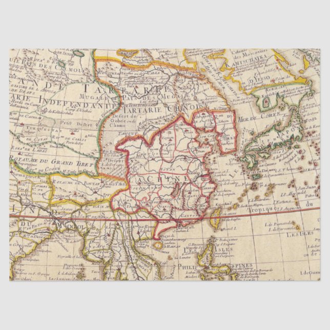 Old Map Series 1 Design 3 Seidenpapier (Vorderseite)