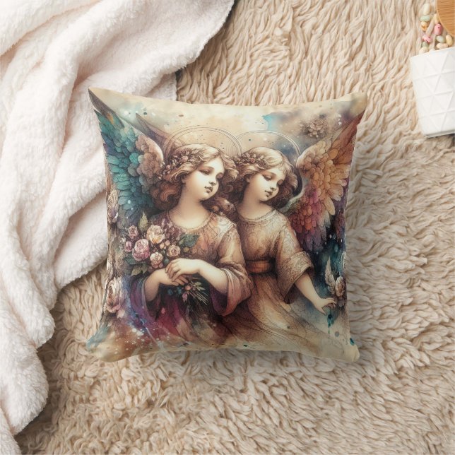 Old Master Style Angels Art Throw Kissen (Decke)