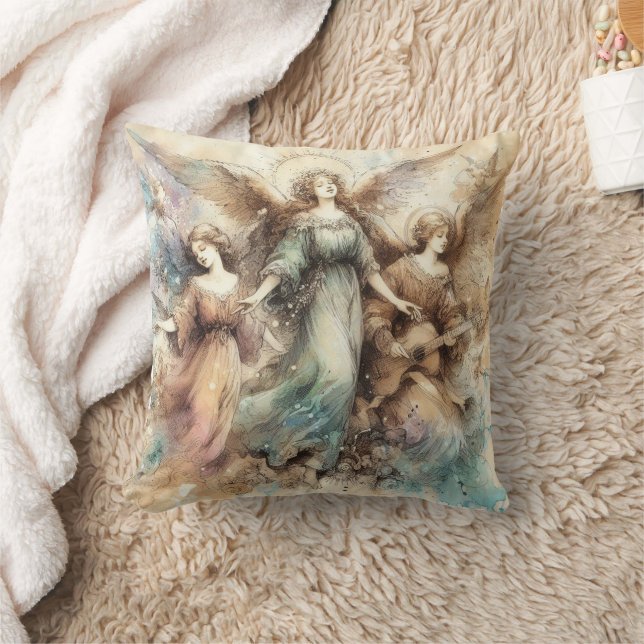 Old Master Style Angels Art Throw Kissen (Decke)