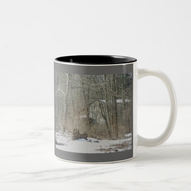 Old Mill Sumneytown PA-Tasse Zweifarbige Tasse (Rechts)