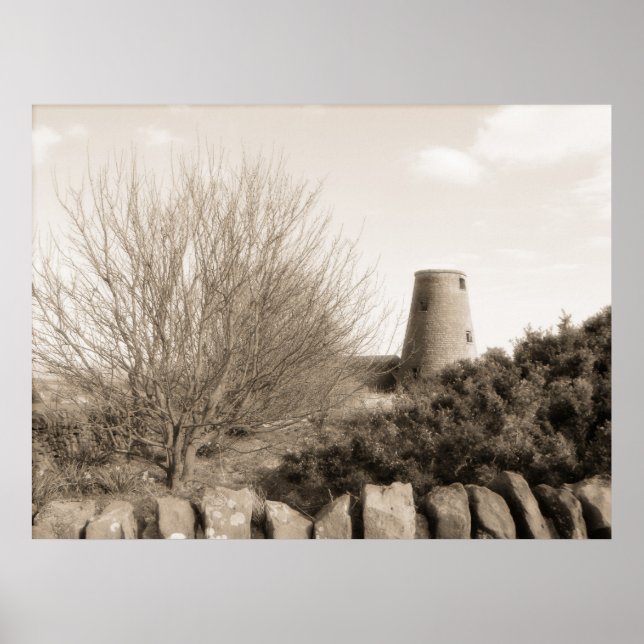 Old Mill with Trees - Scotland Poster (Vorne)