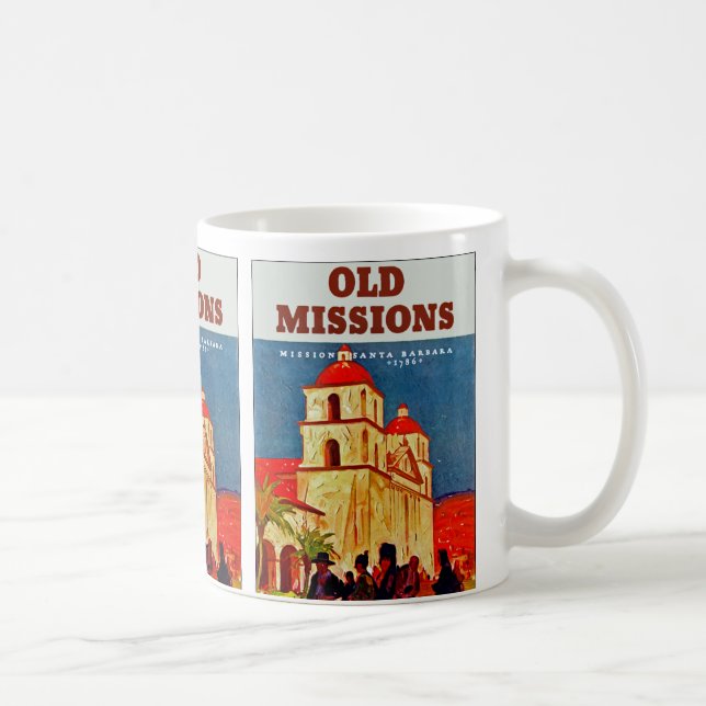 Old Missionen ~ Santa Barbara Kaffeetasse (Rechts)