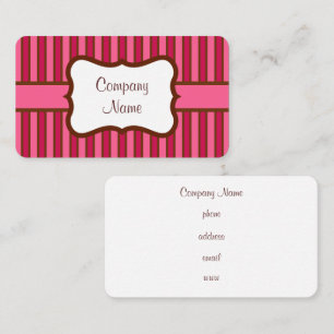 Old modische Sweet Stripes Business Card Visitenkarte