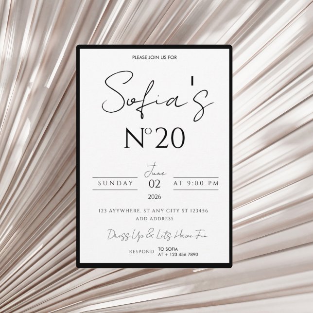 Old Money Birthday Invitation, Elegant and modern Einladung (Von Creator hochgeladen)