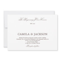 Old Money Brown Wedding
