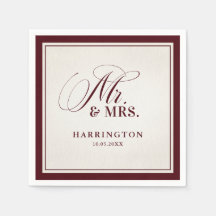 Old Money Modern Formal Burgundy Luxury Wedding