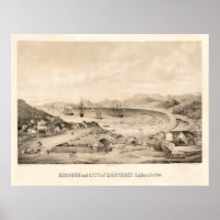 Old Monterey CA Map (1850)