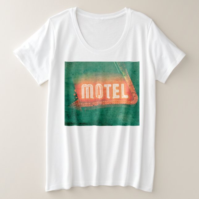 Old Motel Große Größe T-Shirt (Design vorne)