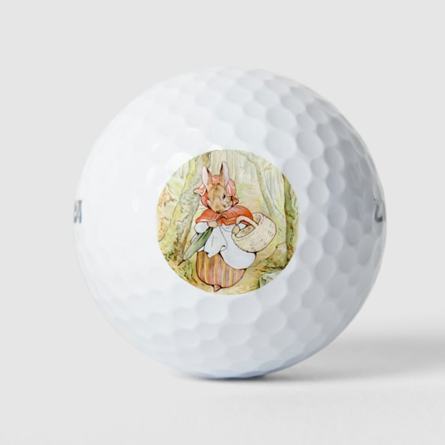 Old Mrs Rabbit (Little Red Riding Hood) (B Potter) Golfball (Vorderseite)
