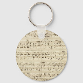 Old Music Notes - Chopin Music Sheet Schlüsselanhänger