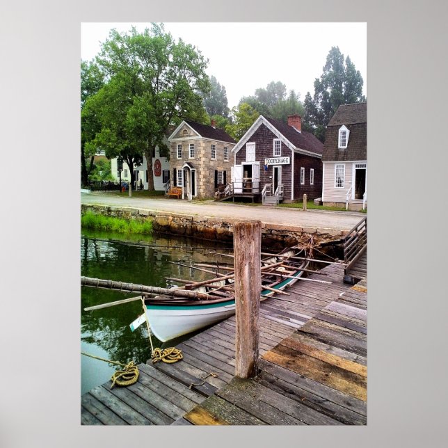 Old New England Whaling Town Poster (Vorne)