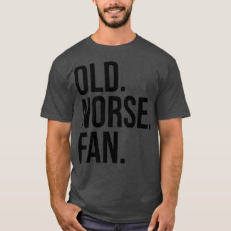 Old Norse Fan schwarzer Text T-Shirt