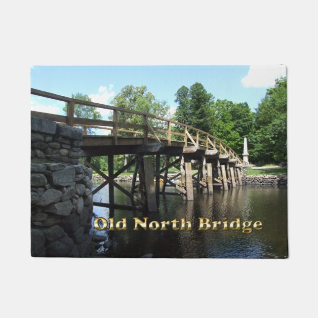 Old North Bridge - Revolutionäre Kriegskonvention  Fußmatte (Vorderseite)