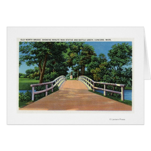 Old North Bridge View of Minute Man Statue (Vorderseite (Horizontal))