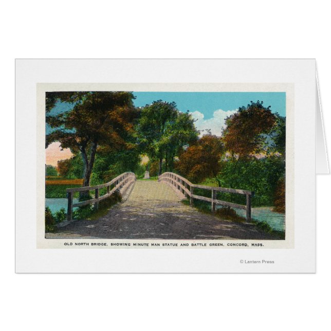 Old North Bridge View of Minute Man Statue # 2 (Vorderseite (Horizontal))