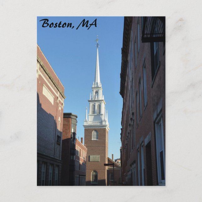 Old North Church Postkarte (Vorderseite)
