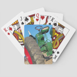 Old Oliver Tractor Farmer Schlag Farm Playingcards Spielkarten