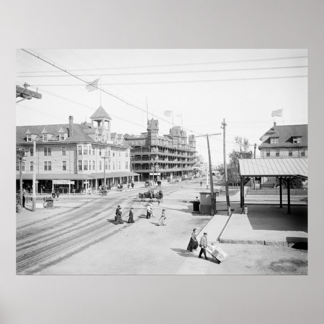 Old Orchard Beach Hotels, 1904 Poster (Vorne)