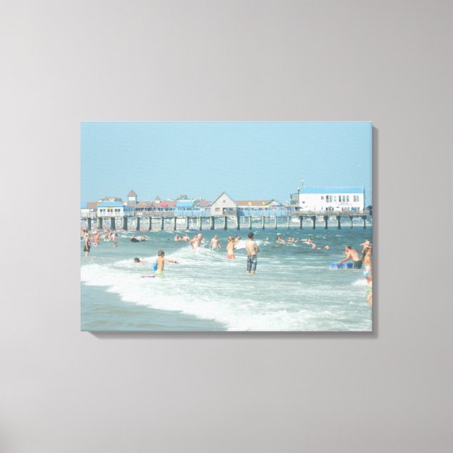 Old Orchard Beach Pier Leinwanddruck (Vorderseite)