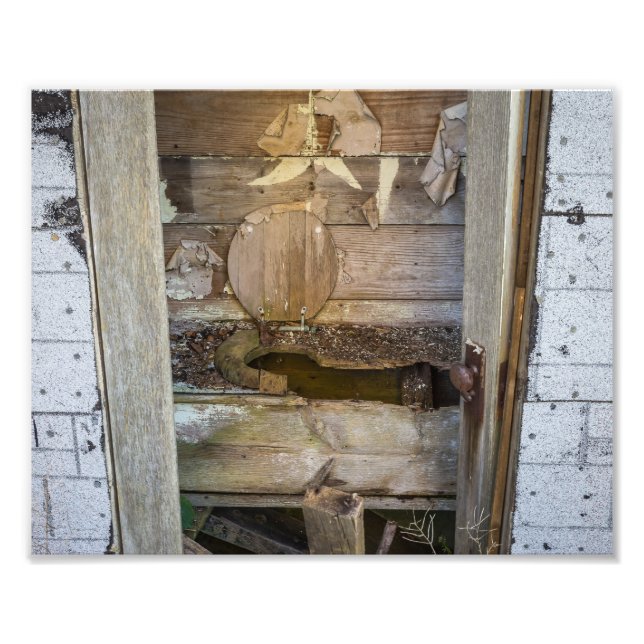 Old Outhouse - Fotografie Print (Vorne)