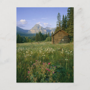 Old Park Service Kabine im Cut Bank Valley Postkarte