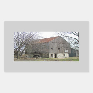 Old Pennsylvania Bank Barn Rechteckiger Aufkleber