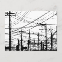 Old Phone and Power Lines
