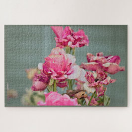Old Pink Rose Jigsaw Puzzle