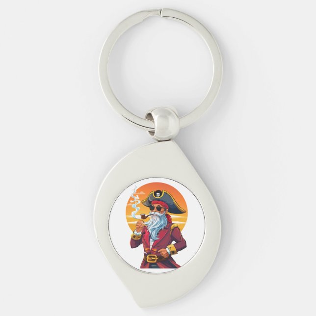 Old pirate captain schlüsselanhänger (Vorderseite)