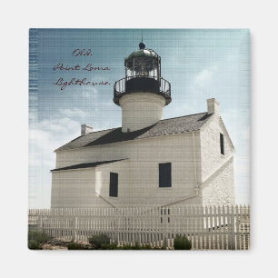 Old Point Loma Leuchtturm Magnet