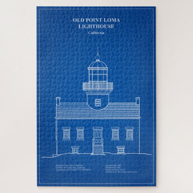 Old Point Loma Lighthouse - Kalifornien - AD (Vertikal)