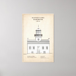 Old Point Loma Lighthouse - Kalifornien - SBD Leinwanddruck