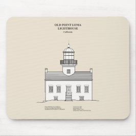Old Point Loma Lighthouse - Kalifornien - SBD Mousepad