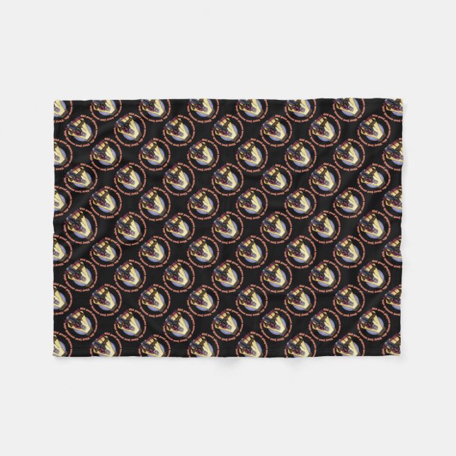 Old Pool Player Fleecedecke (Vorderseite (Horizontal))